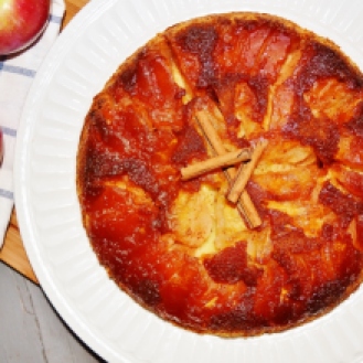 Renversé pommes caramel - Apple-caramel upside down cake