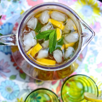 Thé glacé au citron - Lemon iced tea